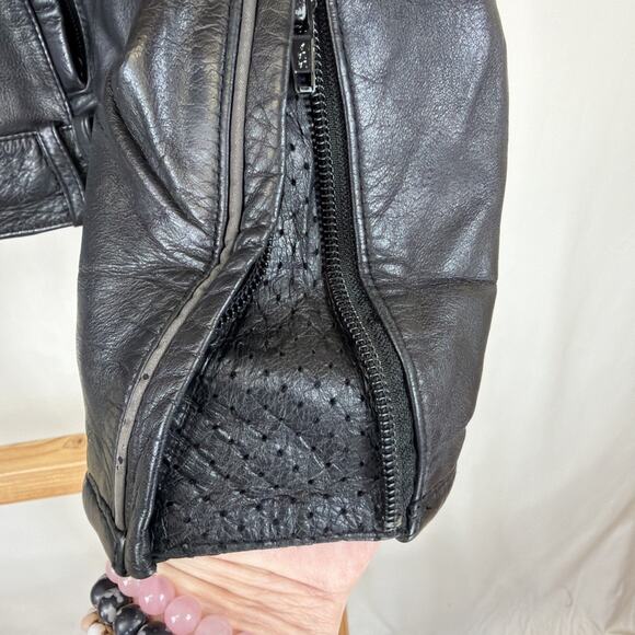 2011 Harley Davidson Temptress Bling Studded Leather Riding Gear Jacket SZ XS - Picture 6 of 10